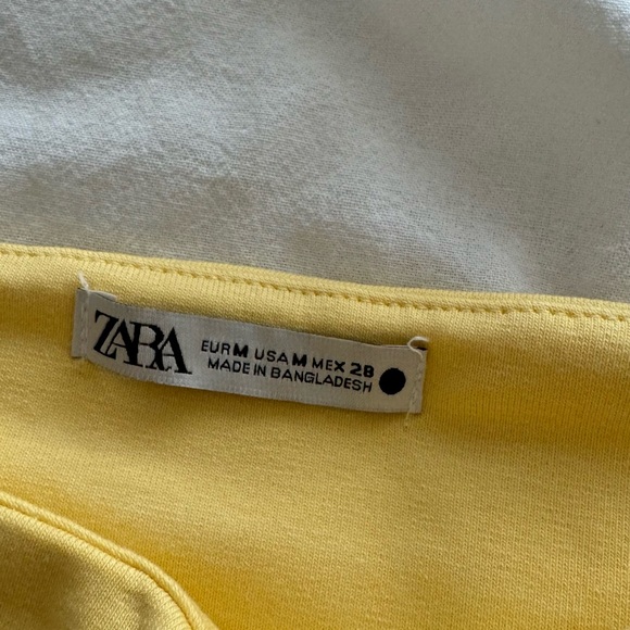 Zara Yellow Halter Top Tank - Picture 5 of 6